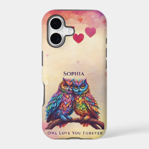 Colourful Owls-Love Birds-Valentine's Day