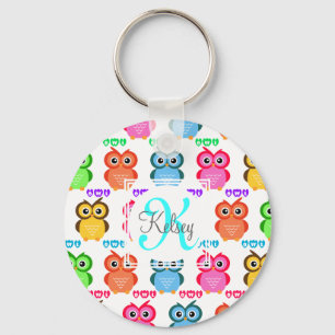 Colourful Own Monogram Keychain