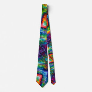 Colourful Paint abstract Tie