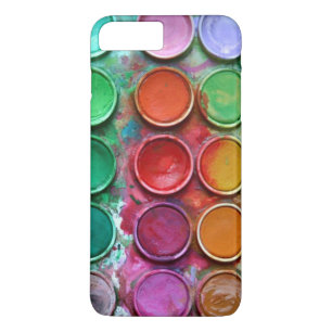 Colourful Paint Colour Box Palette Pattern iPhone 8 Plus/7 Plus Case