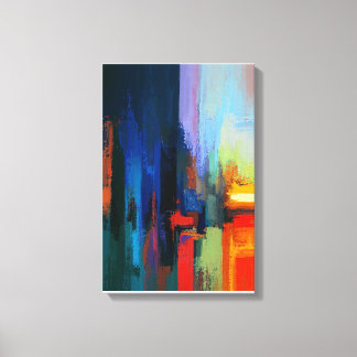 Colourful paint Mix Art Canvas Print
