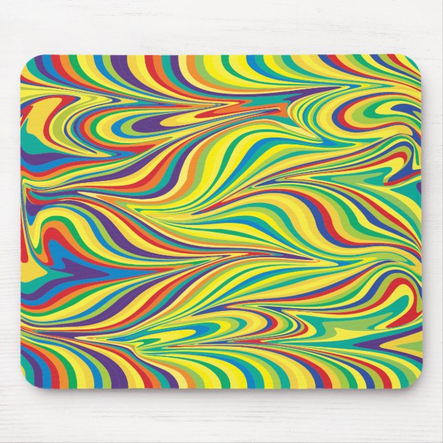 Colourful Paint Mouse Pad (Front)