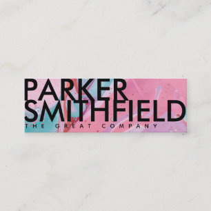 Colourful Paint Pour Mini Business Card