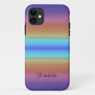 Colourful Paint Rainbow Abstract #2 iPhone 11 Case
