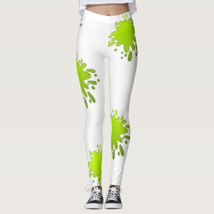 Colourful Paint Splash Abstract Art Yoga Leggings