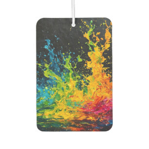 Colourful Paint Splash Air Freshener