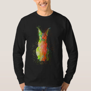 Colourful Paint Splash Caracal T-Shirt
