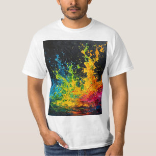 Colourful Paint Splash T-Shirt