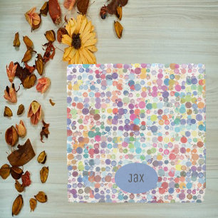 Colourful Paint Splat Dots Stone Coaster