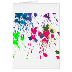 Colourful paint splatter