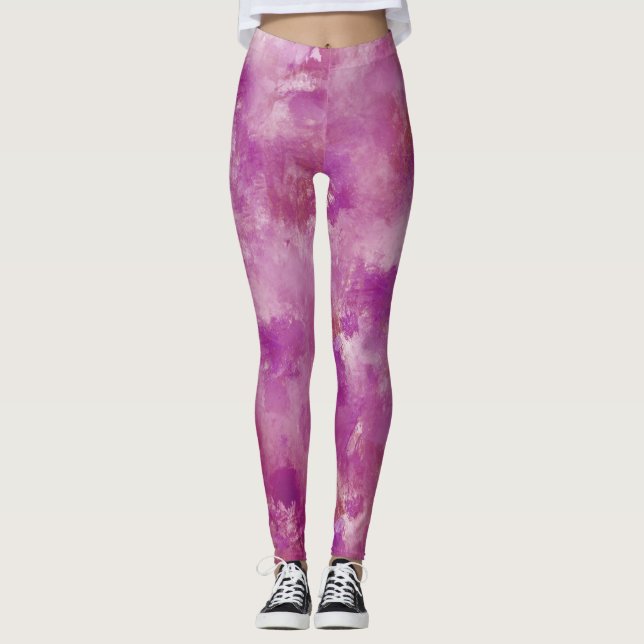 Colourful Paint Splatter #2 Leggings (Front)