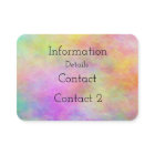 colourful paint splatter business card