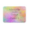 colourful paint splatter business card