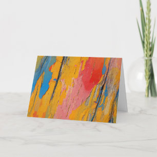 Colourful Paint Splatter Card