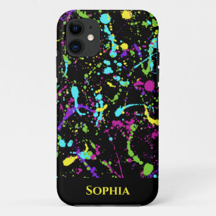 Colourful Paint Splatter- iPhone 11 Case