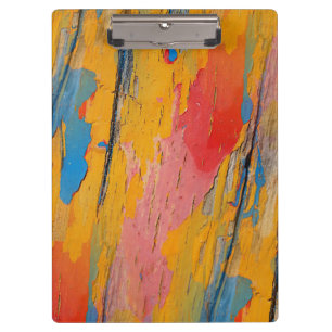 Colourful Paint Splatter Clipboard