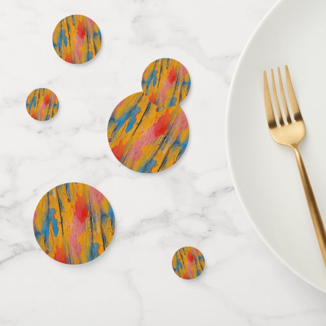 Colourful Paint Splatter Confetti (Group)