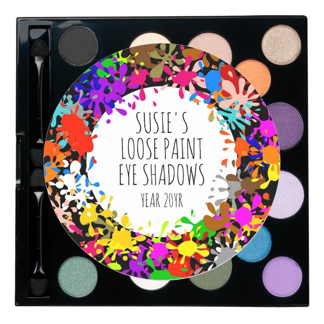 Colourful Paint Splatter DIY Crafters Classic Round Sticker (Creator Uploaded)