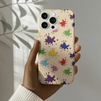 Colourful paint splatter ink splash