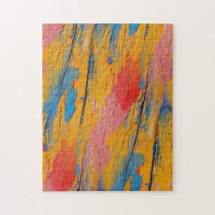 Colourful Paint Splatter Jigsaw Puzzle