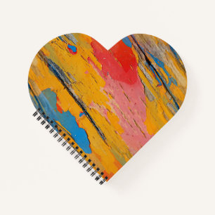 Colourful Paint Splatter Notebook