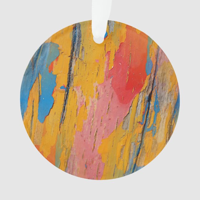 Colourful Paint Splatter Ornament (Front)