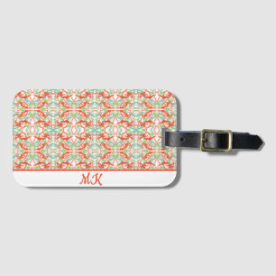 Colourful Paint Splatter Pattern Luggage Tag