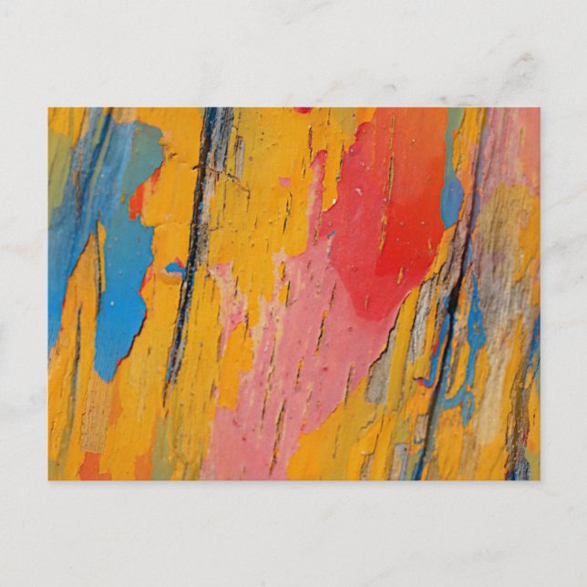 Colourful Paint Splatter Postcard (Front)