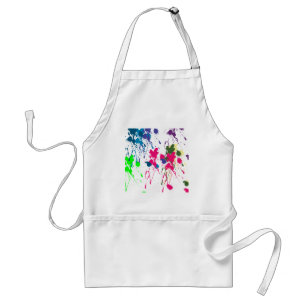 Colourful paint splatter standard apron