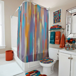 Colourful paint streaks