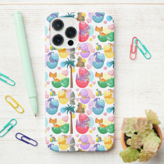 Colourful Painted Dinosaur Pattern iPhone 12 Pro Max Case