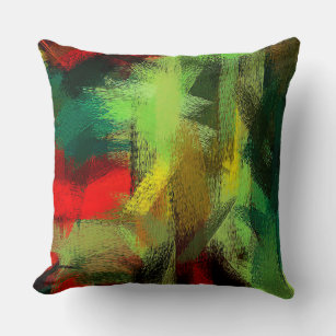 Colourful Painting Abstract Background #2 Throw Pillow