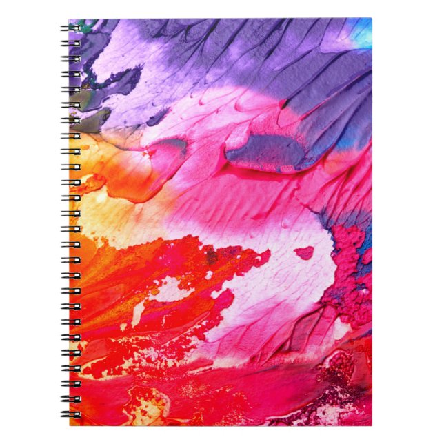 Colourful painting background notebook (Front)