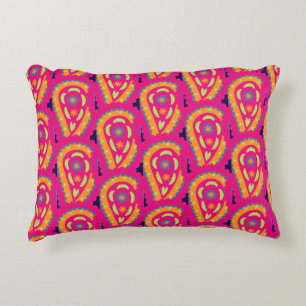 Colourful Paisley Accent Pillow