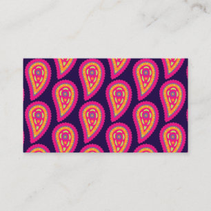 Colourful Paisley Business Card