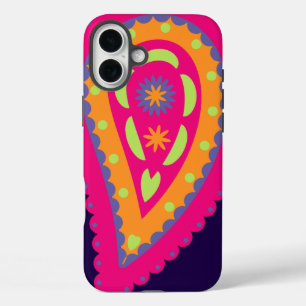 Colourful Paisley iPhone 16 Plus Case