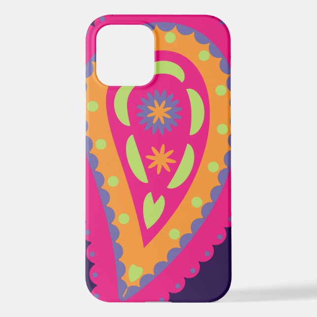 Colourful Paisley iPhone Case (Back)