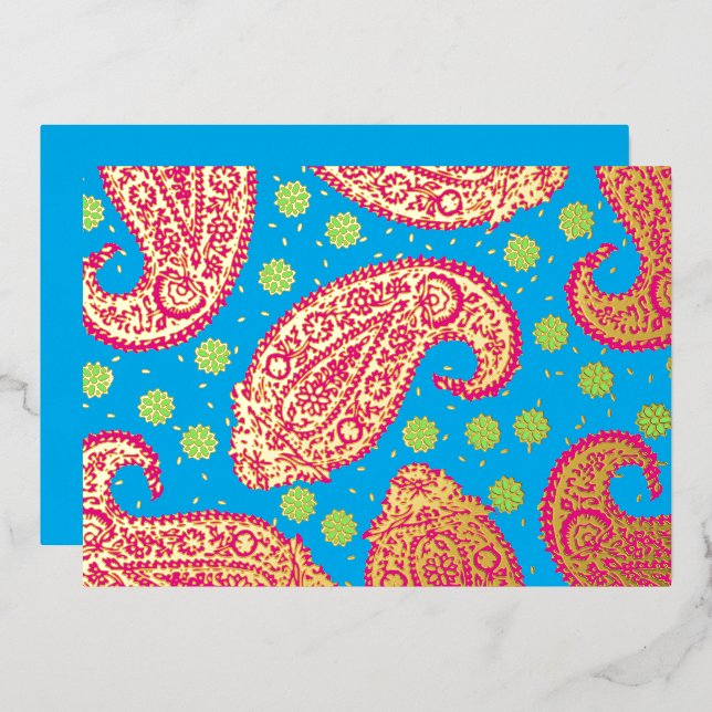 Colourful Paisley Pattern (Front/Back)