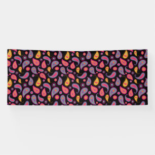 Colourful Paisley Pattern Banner