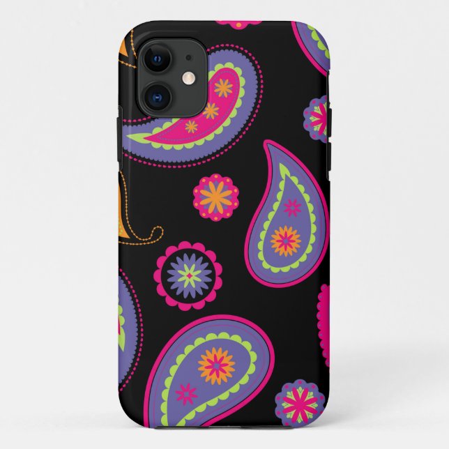 Colourful Paisley Pattern Case-Mate iPhone Case (Back)