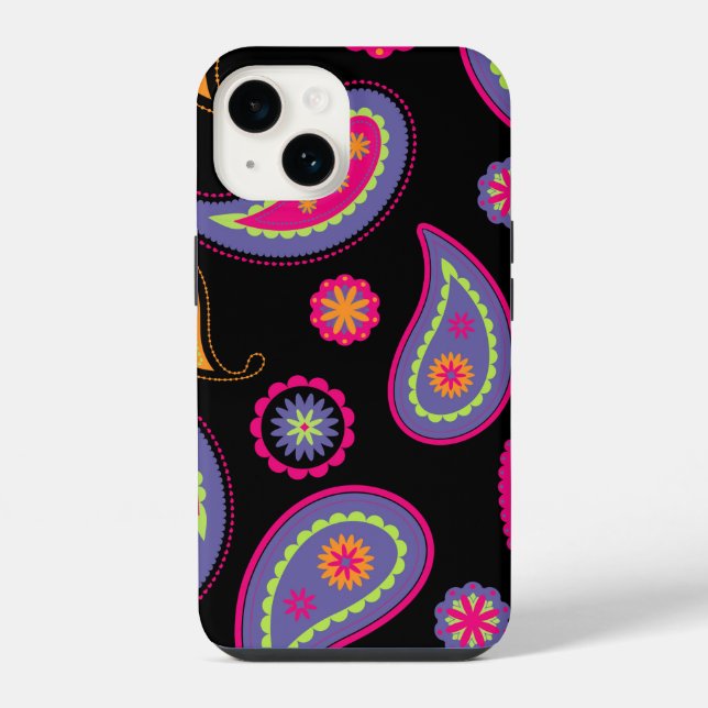 Colourful Paisley Pattern iPhone Case (Back)