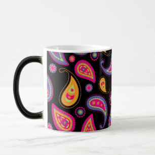 Colourful Paisley Pattern Magic Mug