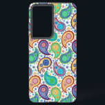Colourful Paisley Pattern Samsung Galaxy Case<br><div class="desc">Colourful retro paisley seamless pattern.</div>