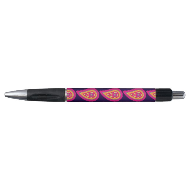 Colourful Paisley Pen (Front)