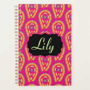 Colourful Paisley Planner