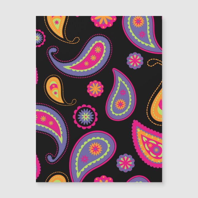 Colourful Paisley seamless Pattern (Front)