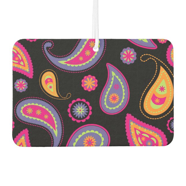 Colourful Paisley seamless Pattern Air Freshener (Front)