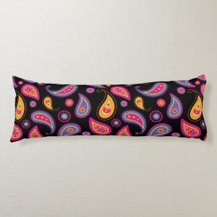 Colourful Paisley seamless Pattern Body Pillow