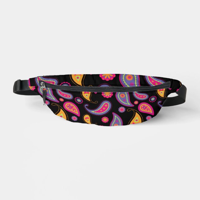 Colourful Paisley seamless Pattern Fanny Pack (Front)