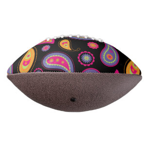 Colourful Paisley seamless Pattern Football